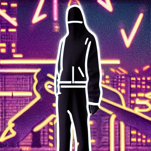 Prompt: nikola tesla in hoodie, thin, portrait, vaporwave, synthwave, neon, vector graphics, cinematic, volumetric lighting, f 8 aperture, cinematic eastman 5 3 8 4 film, photorealistic