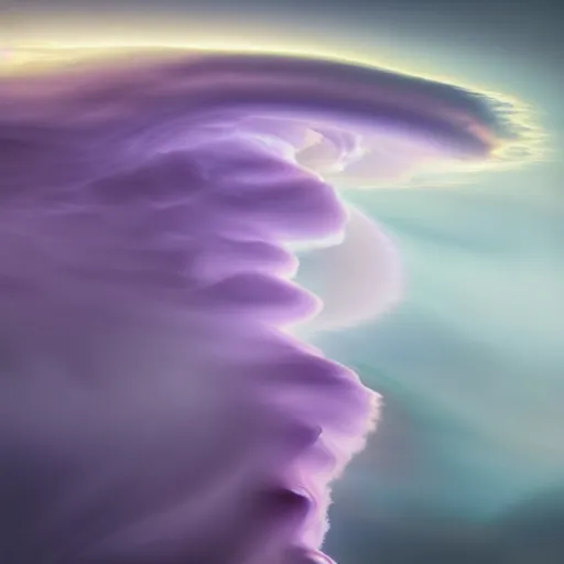 Prompt: amazing photo of a purple clouds in the shape of a tornado, digital art, by marc adamus, beautiful dramatic lighting