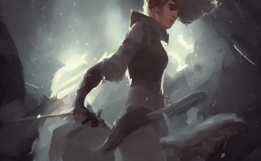 Prompt: A painting of Diana trending on artstation in the style of Greg Rutkowski