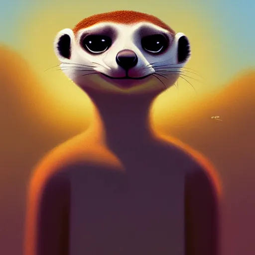 Prompt: goro fujita ilustration a beautiful meerkat by goro fujita, painting by goro fujita, sharp focus, highly detailed, artstation