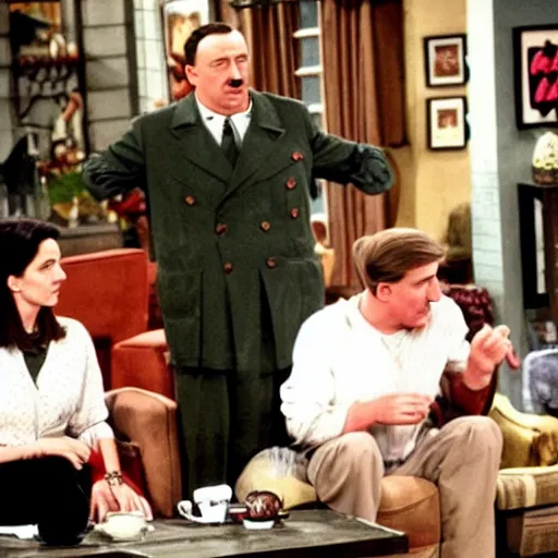 Image similar to hitler in friends sitcom