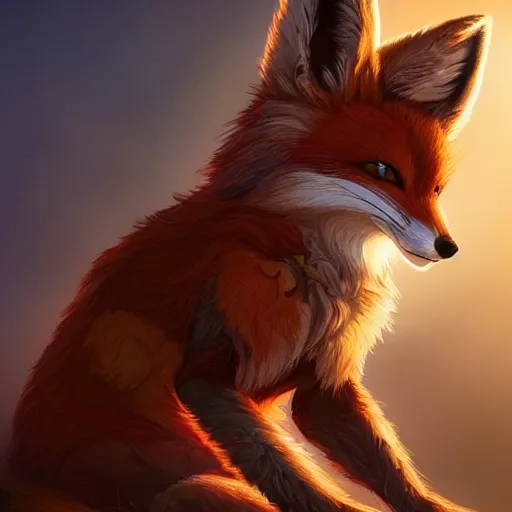 Image similar to a beautiful portrait of a cute vulpera, a nomadic fox. intricate, epic lighting, cinematic composition, hyper realistic, 8 k resolution, unreal engine 5, by artgerm, tooth wu, dan mumford, beeple, wlop, rossdraws, james jean, marc simonetti, artstation