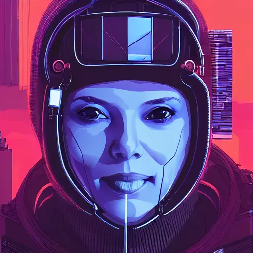 Image similar to Eleanor Roosevelt. a clever cyberpunk hacker, centered in the frame, cyberpunk concept art by Jean Giraud and josan gonzales, digital art, highly detailed, intricate, sci-fi, sharp focus, Trending on Artstation HQ, deviantart, 4K UHD image