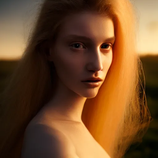 Prompt: photographic portrait of a stunningly beautiful translucent android female in soft dreamy light at sunset, contemporary fashion shoot, by edward robert hughes, annie leibovitz and steve mccurry, david lazar, jimmy nelsson, breathtaking, 8 k resolution, extremely detailed, beautiful, establishing shot, artistic, hyperrealistic, beautiful face, octane render