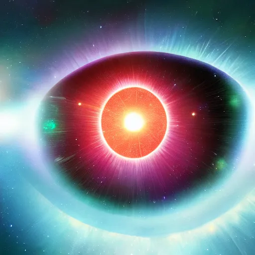 Prompt: cosmos space in pupil of the eye, cinematic lights, photorealistic