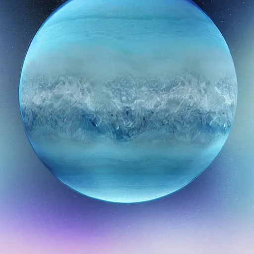 Image similar to on neptune looking out at vast space, digital art