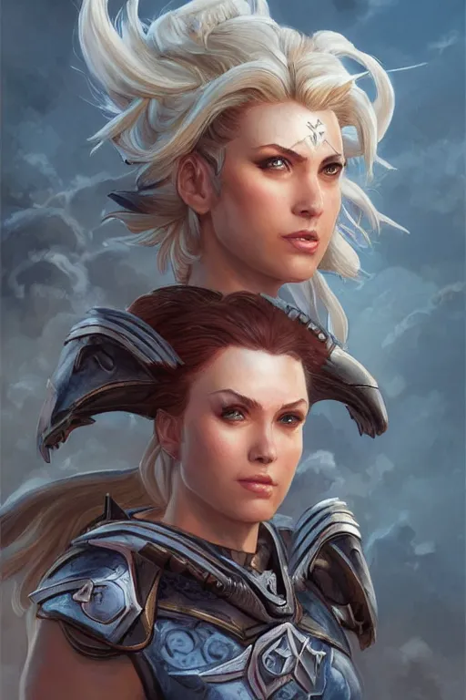 Image similar to amazon valkyrie athena, d & d, fantasy, portrait, highly detailed, headshot, digital painting, trending on artstation, concept art, sharp focus, illustration, art by artgerm and greg rutkowski and magali villeneuve