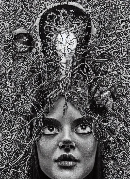 Prompt: Squid goddess painting by Dan Hillier, trending on artstation, artstationHD, artstationHQ, 4k, 8k