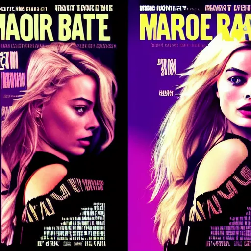 Image similar to margot robbie gta cover art