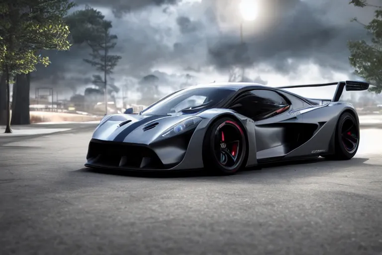 Image similar to photo wallpaper sport car gran turismo 7 forza horizon need for speed fast and furious 5 unreal engine supercar hypercar game concept car octane render, 4 khd 2 0 2 2 3 d cgi rtx style chrome reflexion global illumination ray tracing hdr arstation pixar and disney unreal