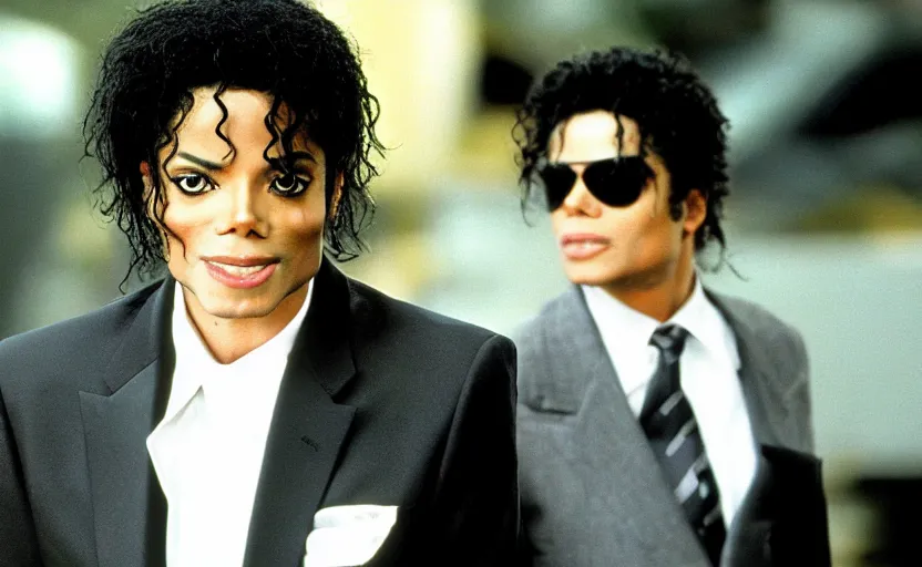 Prompt: michael jackson 1 9 9 4 in men in black movie