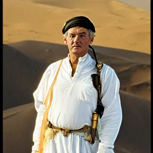 Prompt: bill murray as lawrence of arabia