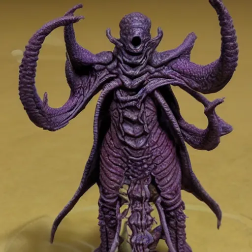 Image similar to ilithid mindflayer lich, D&d, highly detailed, honeycomb structure,