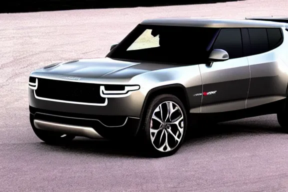 Image similar to a sports car designed by rivian