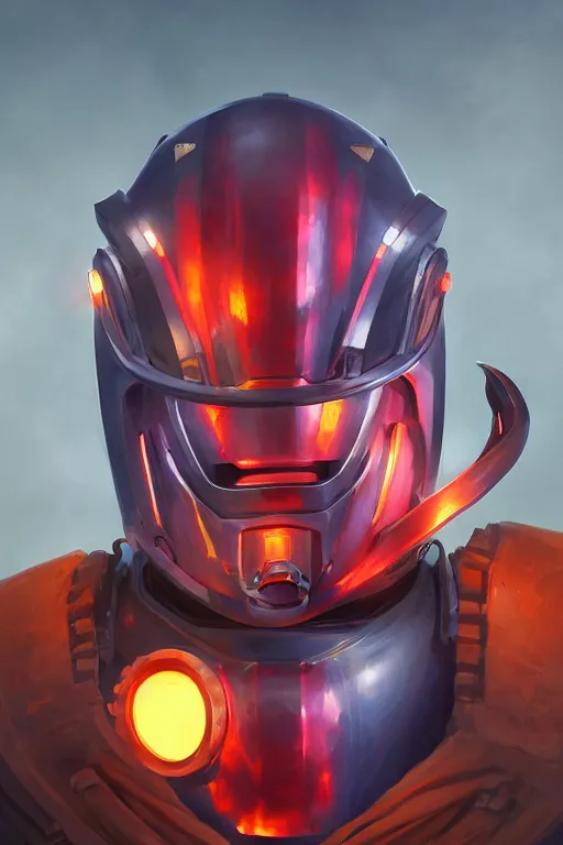 Image similar to epic mask helmet robot ninja portrait stylized as fornite style game design fanart by concept artist gervasio canda, behance hd by jesper ejsing, by rhads, makoto shinkai and lois van baarle, ilya kuvshinov, rossdraws global illumination radiating a glowing aura global illumination ray tracing hdr render in unreal engine 5