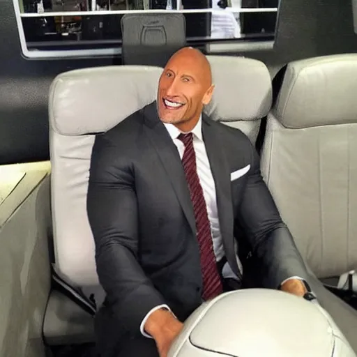 Image similar to Dwayne Johnson as a football manager