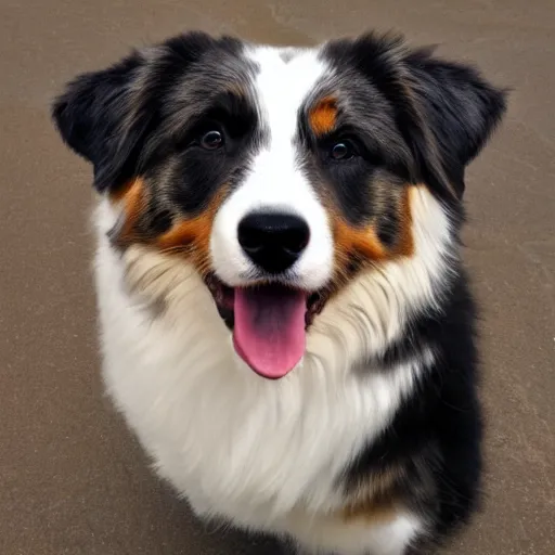 Prompt: australian shepherd in the court of the crimson king