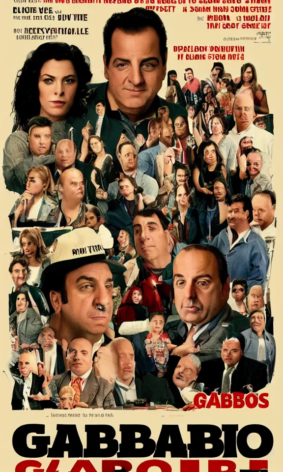 Prompt: movie poster for gabagool : a sopranos story