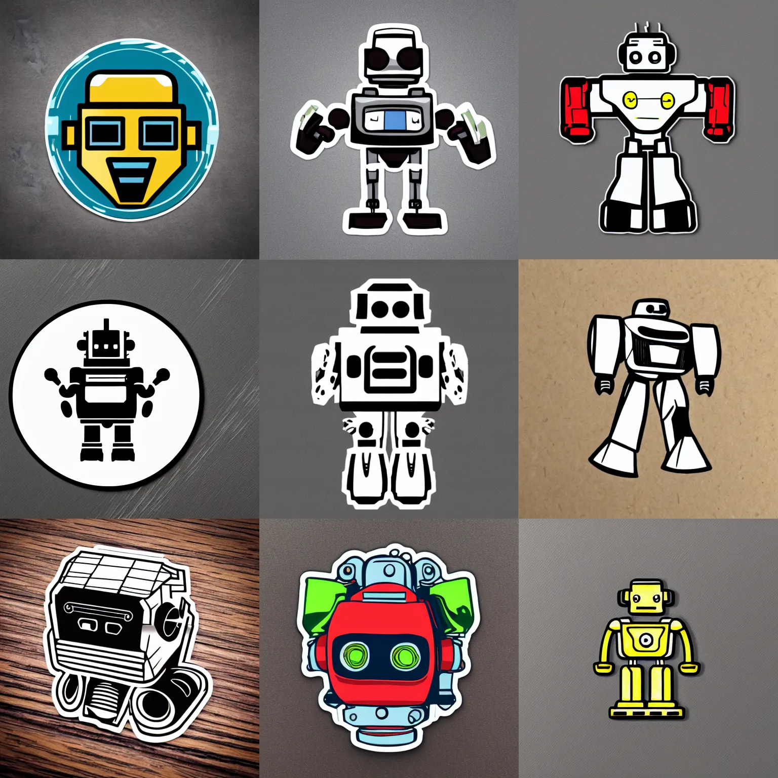 Prompt: ultra realistic robot uprising sticker svg, fight the power