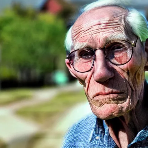 Image similar to A colored colorized real photograph of Jerma985 as an elderly guy, taken in the early 2020s, taken on a 2010s Camera, realistic, hyperrealistic, very realistic, very very realistic, highly detailed, very detailed, extremely detailed, detailed, digital art, trending on artstation, headshot and bodyshot, detailed face, very detailed face, very detailed face, real, real world, in real life, realism, HD Quality, 8k resolution, intricate details, colorized photograph, colorized photon, body and headshot, body and head in view