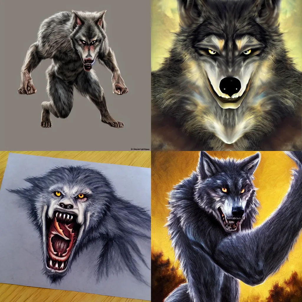 Prompt: werewolf, Realistic,