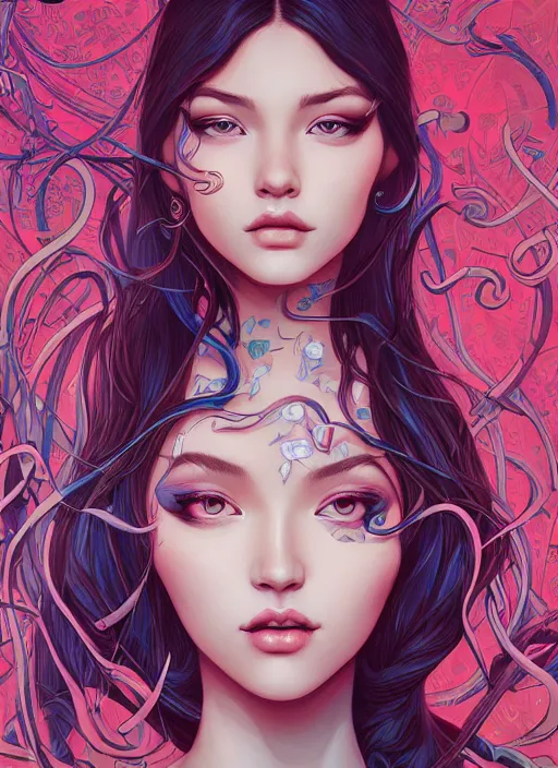 Prompt: girl venizian, extremely detailed, sharp focus, portrait, smooth, digital illustration, by james jean, by rossdraws, frank franzzeta, sakimichan