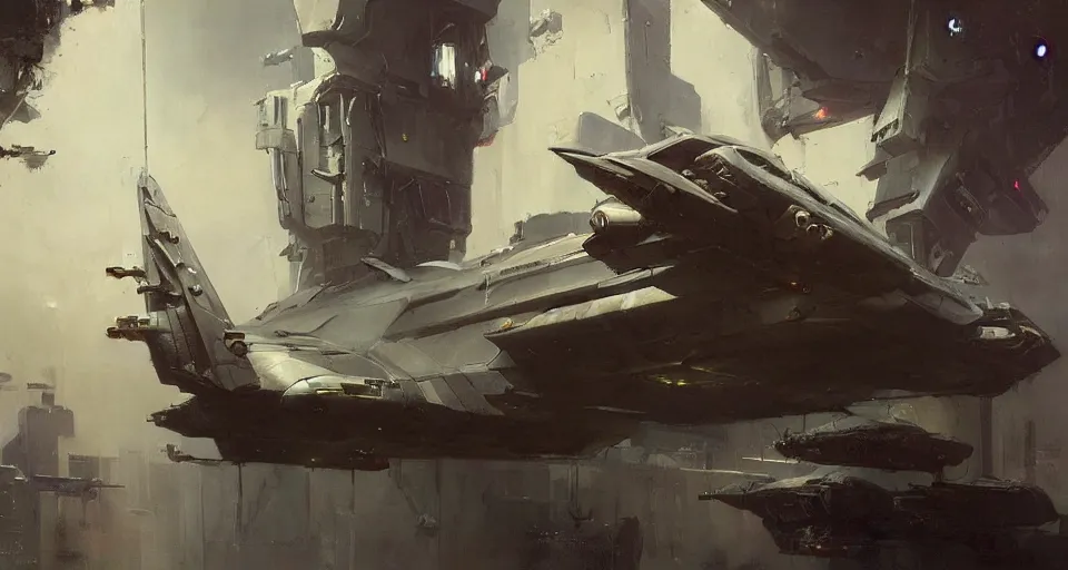 Image similar to spaceship, by jeremy mann, darek zabrocki.