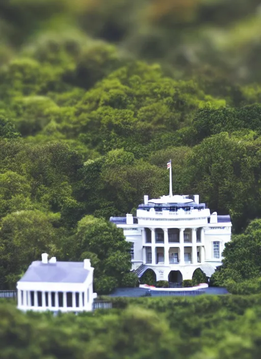 Image similar to White House, tilt shift