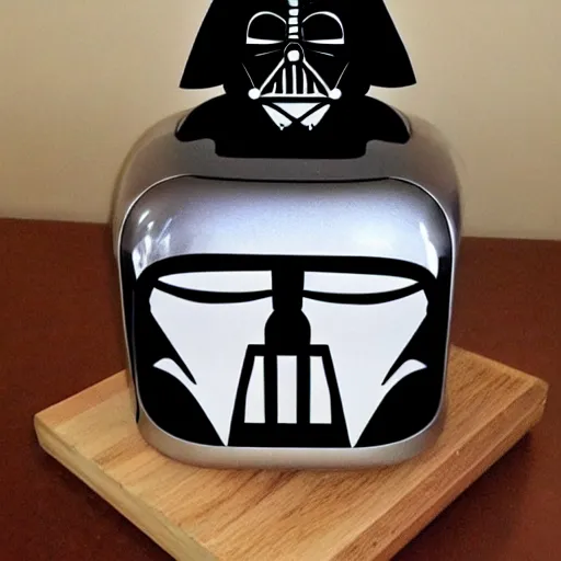 Prompt: Darth Vader toaster!