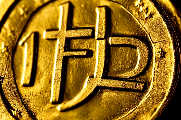 Prompt: a macro shot of a one euro coin. super realistic 8 k render of a elegant, cinematic composition