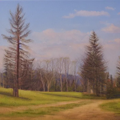 Image similar to beautiful oil painting of wiley park galva by olaf krans