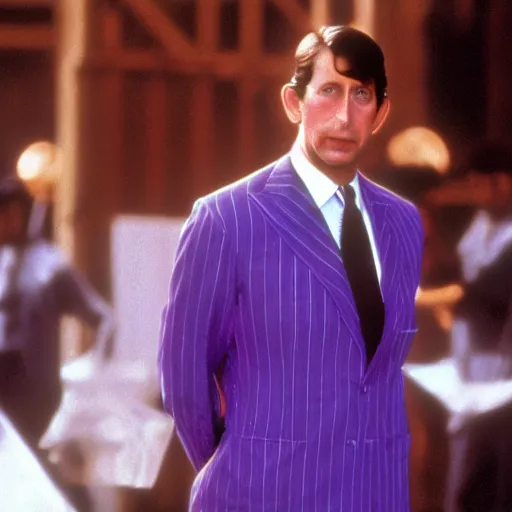 Image similar to still of prince charles in the movie purple rain