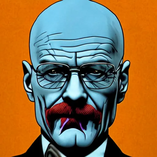 Prompt: Walter White as The Joker