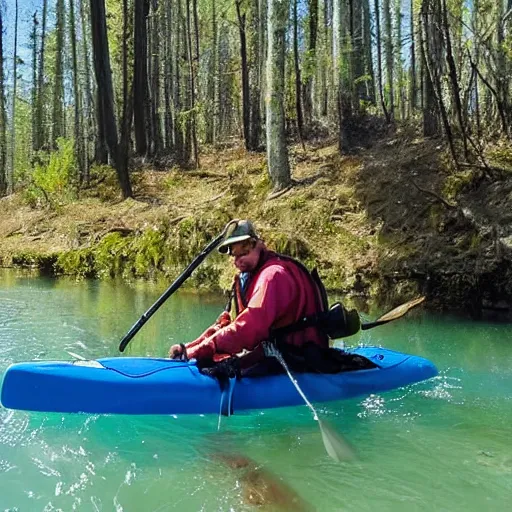 Prompt: Up Shit Creek without a paddle