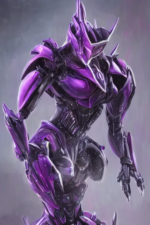 Image similar to bust shot, hyperdetailed realistic elegant beautiful stunning giant robot mecha hot female goddess dragon, sharp spines, sharp metal ears, smooth purple eyes, smooth fuschia skin, smooth silver armor, nebula size, space, epic proportions, epic scale, macro giantess, warframe, destiny, furry, dragon art, goddess art, giantess art, furaffinity, octane