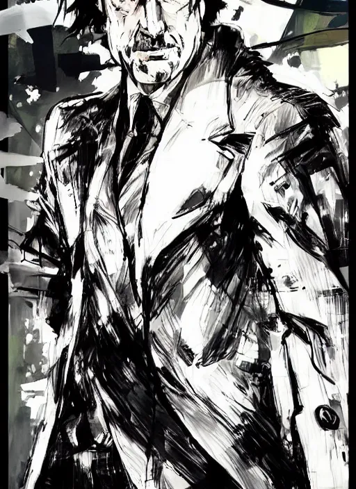 Image similar to saul goodman, yoji shinkawa