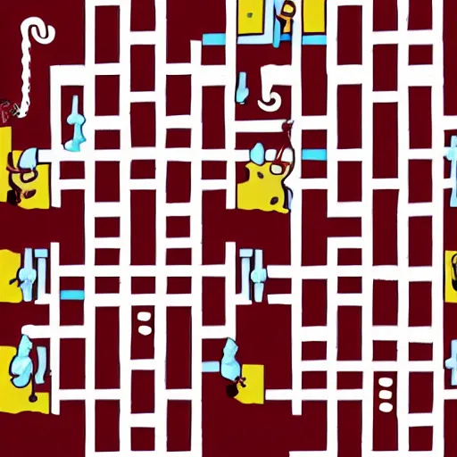 Image similar to the level's floor is colored maroon and has a playground pattern, a table with a macintosh and the walls have a funtime pattern and a smiler, and this level smells like fart, writing on the wall, wires, blood on the wall