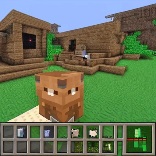 Image similar to cursed minecraft