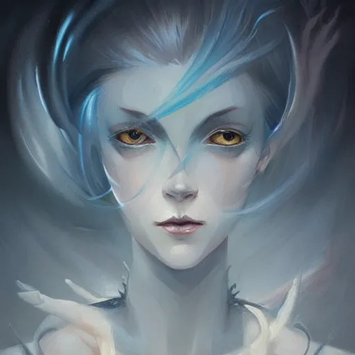 Image similar to a painting in the style of charlie bowater and in the style of charles dulac and in the style of peter mohrbacher.