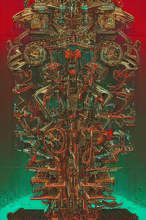 Complicated machine illusion by dan mumford stable diffusion openart