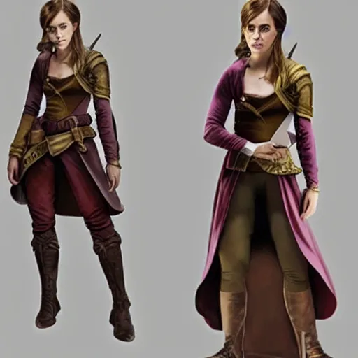 Image similar to Emma Watson as a D&D character