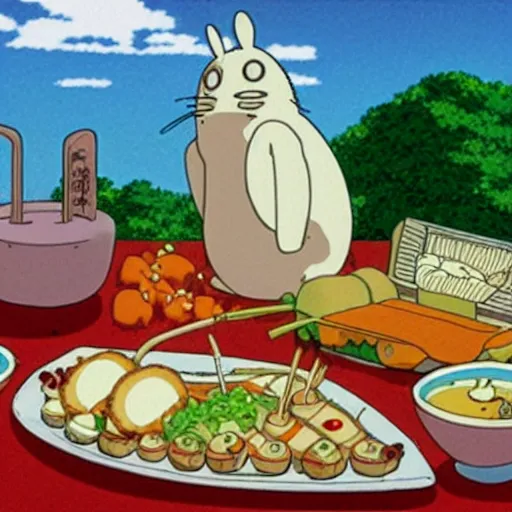 Image similar to a still of delicious studio ghibli food