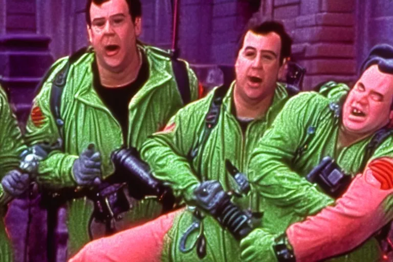 Prompt: ghostbusters slimed 1 9 8 4 deleted scene