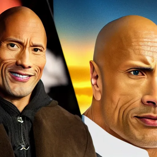 Image similar to dwayne the rock johnson's face as a real rock