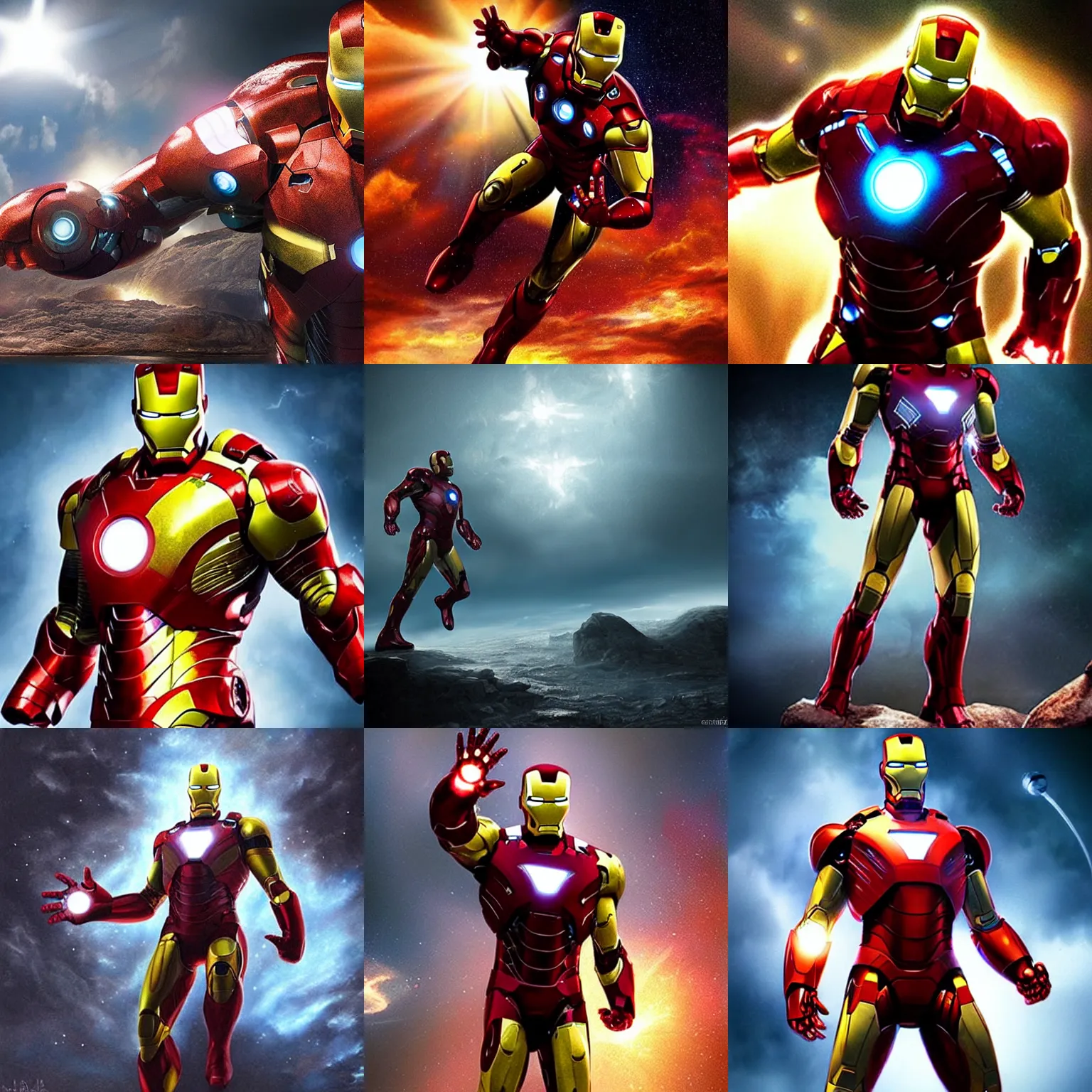Prompt: photorealistic art of the rock as iron man, dynamic lighting, space atmosphere, hyperrealism, stunning visuals