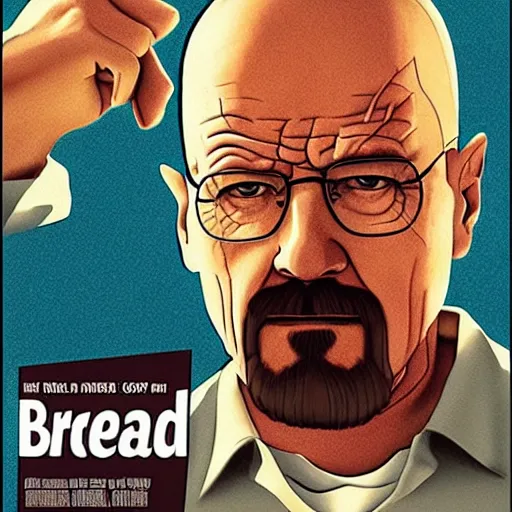 Prompt: poster for breaking bad, the movie, pixar remake