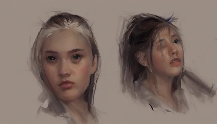 Image similar to thumbnail sketching, oil painting by jama jurabaev, extremely detailed, brush hard, artstation, high quality, brush stroke