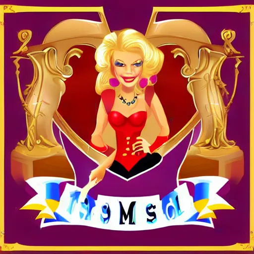 Image similar to game mistress logo, vector, clipart