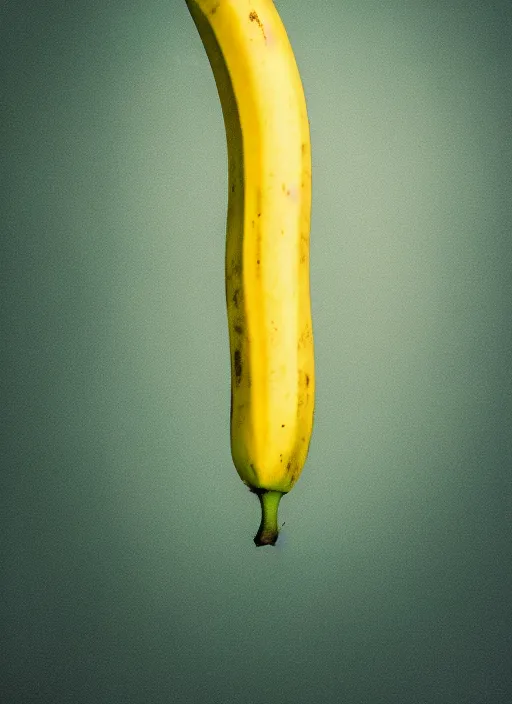 Image similar to banana floating in mid air, radiating aura, motion blur, film grain, cinematic lighting, experimental film, shot on 1 6 mm, soft lighting