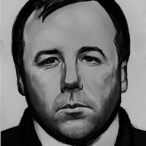 Prompt: police sketch of alex jones